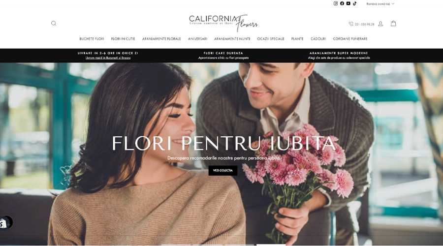 California Flowers Shopify Theme Update &  Custom ERP